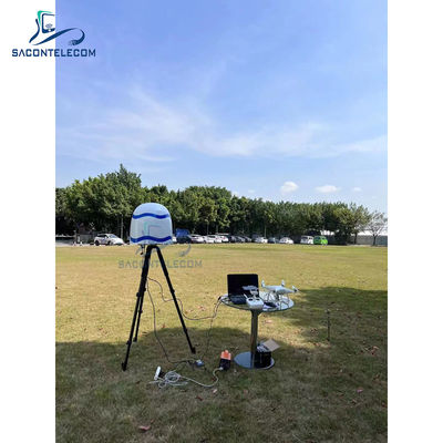 360도 3km 거리 드론 탐지 기능 탑재 전방위 UAV 신호 재머 (드론 대응 시스템용)