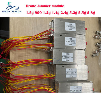 30W 5.8G WiFi 드론 방해 모듈 (맞춤형 주파수 UAV 드론 방해 증폭기 포함)