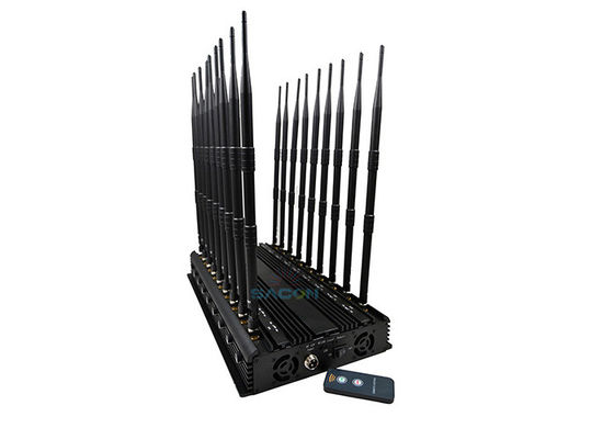 42W 고출력 휴대폰 재머 (2G, 3G, 4G, 5G 및 2.4G 신호 차단용 18채널