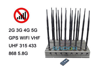 16 안테나 5G 네트워크 차단 장치 5-8w 각 대역 315Mhz 433Mhz VHF UHF 모든 GPS
