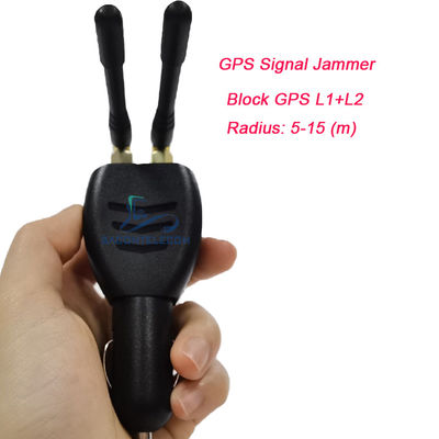 ISO9001 미니 GPS 재머 블로커 (15m 거리, 옴니 안테나, 경량, 차량용 시거잭 12V-24 DC