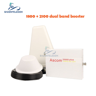 1800mhz 2100mhz 듀얼 밴드 증폭기 AGC B1 B3 Ascom 8000sqm