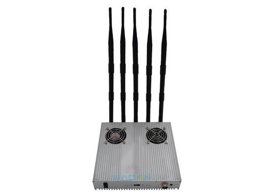12와트 와이파이 GPS 휴대폰 재머 (40m 범위, 교도소 연속 작동용)