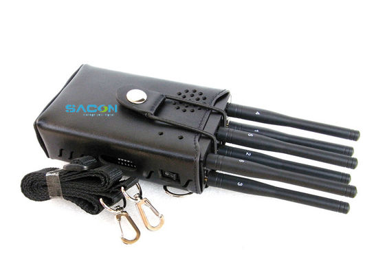 6 안테나 고전력 3W 휴대용 신호 방해기 와이파이 GPS 3G 4G 차단용 20m 범위