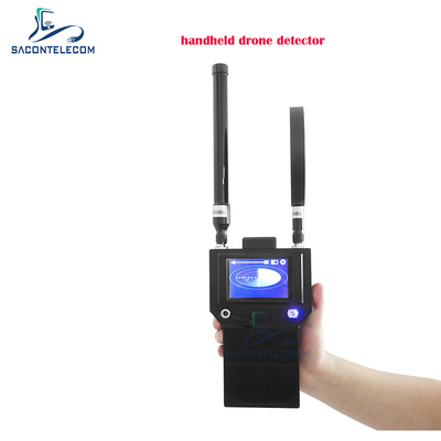 휴대용 1.5km에서 2km 반지름 무인 항공기 항 신호 탐지기 400-6000mhz 휴대용 UAV 무인 항공기 탐지기