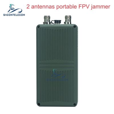 휴대용 2 밴드 핸드헬드 안티 드론 재머, 60W 출력 및 32000mAh 배터리