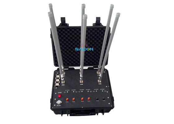 20-2700MHz 8 대역 50W 출력 전력 수동 당기는 상자 Jammer 방어 시스템