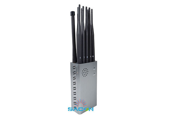 8000mAh 배터리와 10개의 옴니 안테나를 갖춘 10W 고출력 휴대용 휴대폰 재머