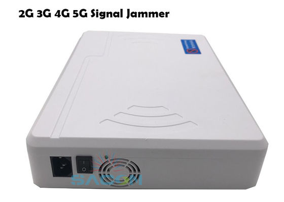 8 채널 20W 출력 전력 2G 3G 4G 5G 와이파이 GPS 차단용 안테나 내장형 모바일 신호 방해기