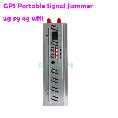 8000mAH 배터리 8 안테나 휴대용 GPS 신호 방해기 2G 3G 4G 신호 차단