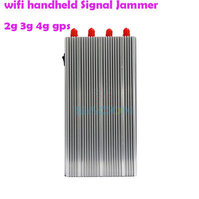 8000mAH 배터리 8 안테나 휴대용 GPS 신호 방해기 2G 3G 4G 신호 차단