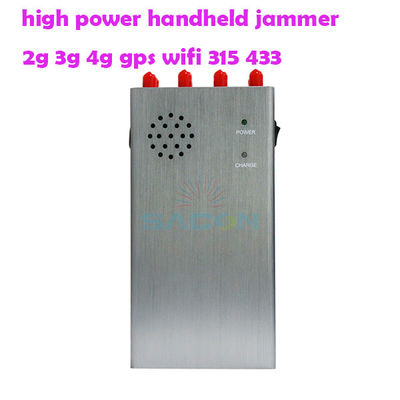 8000mAH 배터리 8 안테나 휴대용 GPS 신호 방해기 2G 3G 4G 신호 차단