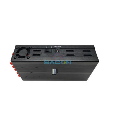 휴대전화 차단용으로 반지름 20m의 10 밴드 휴대용 신호 방해기