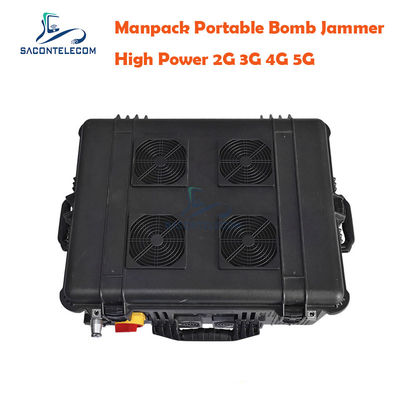 75W 출력 전력 120m 재밍 반경 DC24V 전원 공급 장치 보안 부대용 IED RF 맨팩 재머