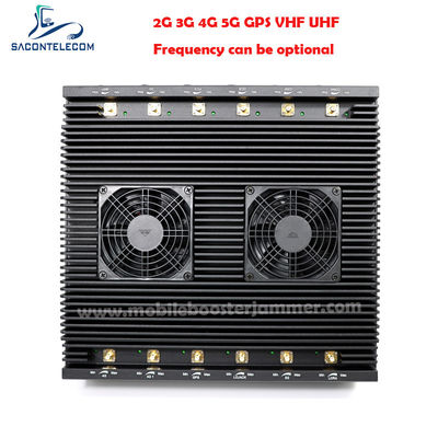 12 안테나 80W 전력 다중 주파수 신호 재머 데스크탑 WiFi 차단기 (2G 3G 4G 5G WiFi GPS용)