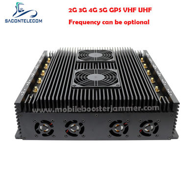 80m 반경 12채널 24시간 작동 신호 재머 블로커 (VHF UHF GPS Lojack 5G용)