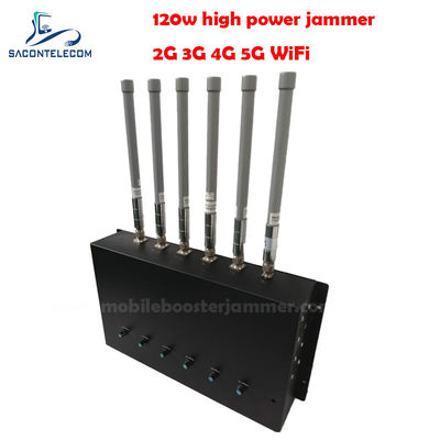 180W 6채널 데스크톱 신호 방해기 2G 3G 4G 5G GSM CDMA 차단
