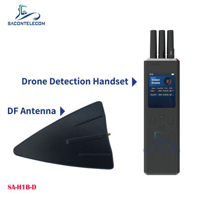 휴대용 UAV 드론 탐지기 DJI 시리즈를 위한 3km 탐지 거리 전방향 안테나 및 수동 탐지