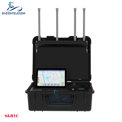 휴대용 가방 UAV 드론 탐지기 DJI FPVs WiFi DIY 드론 탐지기 최대 10km 거리