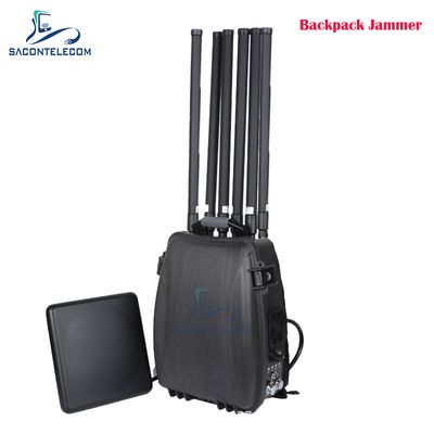 6채널 300W 강력한 배낭 드론 신호 방해기 433 900mhz GPS 2.4G 5.8G