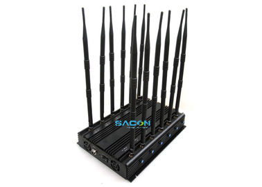 30W 강력한 무선 감옥 휴대 전화 방해기 12 안테나 블록 315Mhz 433Mhz