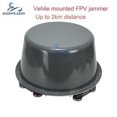400-6Ghz 400와트 전방위 360° 차량 장착 드론 신호 방해기 UAV 재머