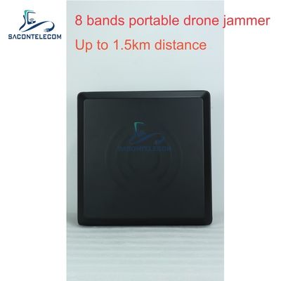 7kg 가벼운 디자인, 교체 가능한 내부 배터리 및 UAV 신호 차단을 위한 방향 간섭을 가진 휴대용 안티 드론 제머