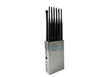 8.4W 12 안테나 휴대용 휴대폰 신호 방해 장치 블록 2.4G 5.8G 최대 20m