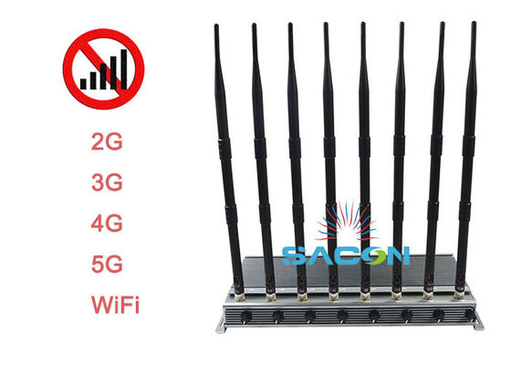 40W 출력 전력 5G 신호 방해기 80m 방해 반지름과 3 냉각 팬