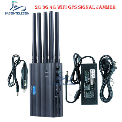 CDMA800 4000mAH 휴대용 신호 방해기 DC12V GPS 와이파이 신호 차단기