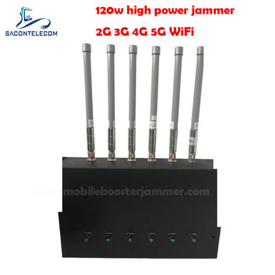 180W 6채널 데스크톱 신호 방해기 2G 3G 4G 5G GSM CDMA 차단